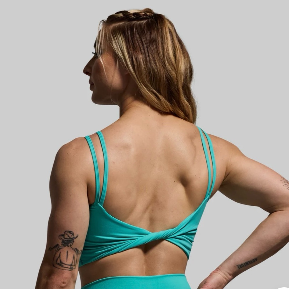 Born Primitive Teal Sports Bra-Don’t Get it Twisted Sports Bra